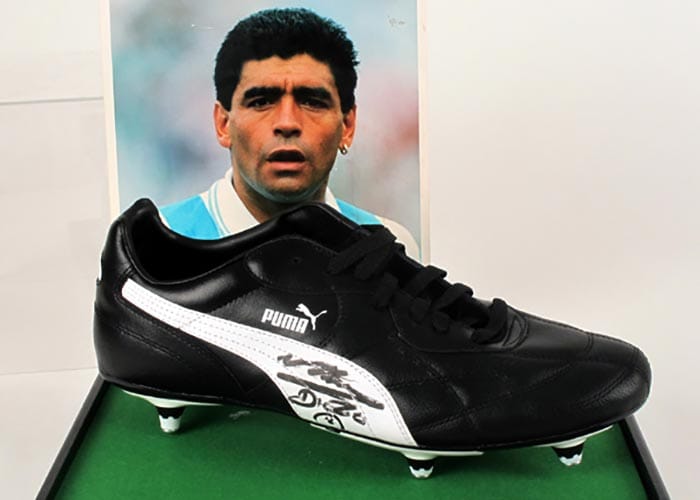 Maradona's boots will be sent into space