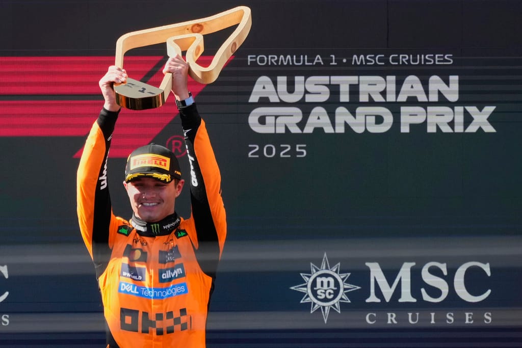 Formula 1'de 2025 sezonunun 11. yarışı olan Avusturya Grand Prix'sini, Lando Norris kazandı