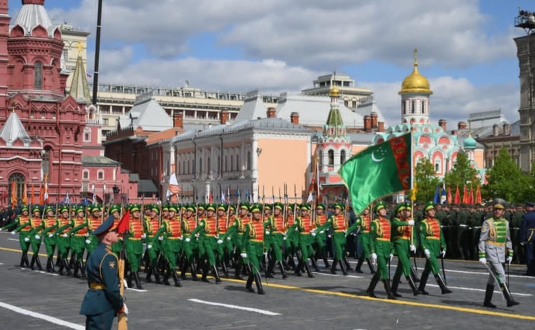 Батальон Почетного караула Туркменистана принял участие в параде Победы в Москве