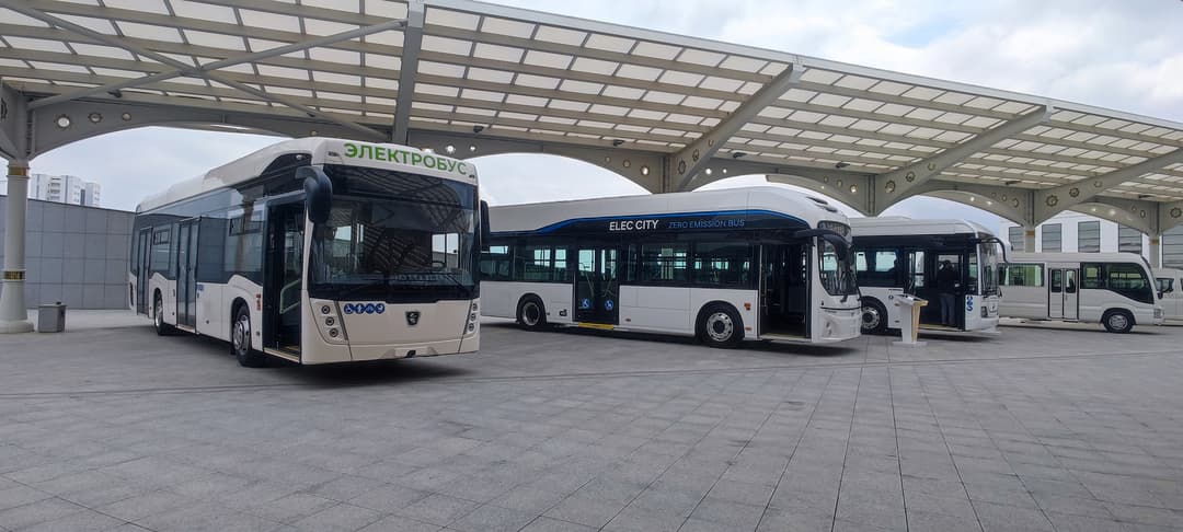 KAMAZ presented a new electric bus at an exhibition in Ashgabat as part of ITTC-2023