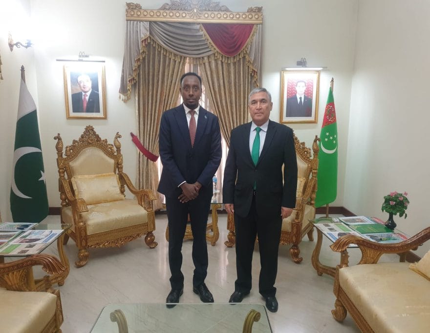 Türkmenistanyň Pakistandaky ilçihanasynda Somaliniň ilçisi bilen duşuşyk geçirildi