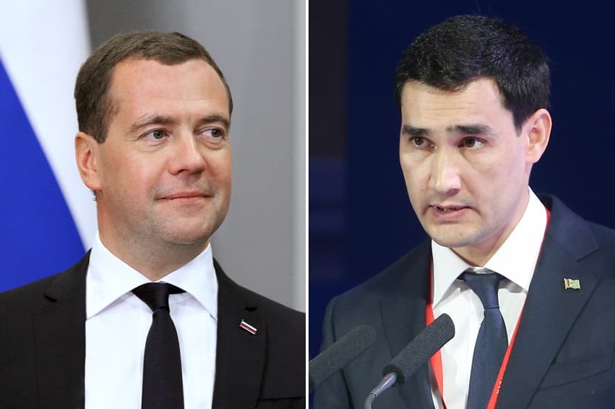 Сердар Бердымухамедов встретился с Дмитрием Медведевым