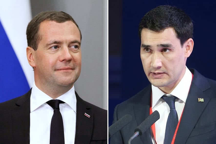 Сердар Бердымухамедов встретился с Дмитрием Медведевым