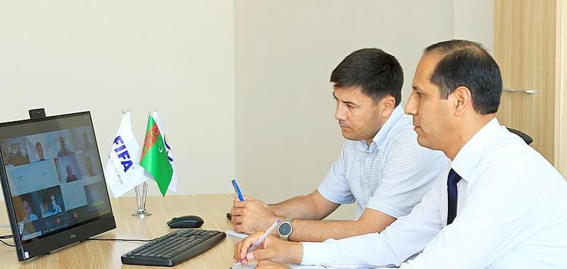 Руководство ФФТ и «Алтын асыра» приняли участие в видеоконференции АФК