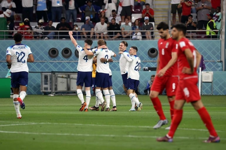 England defeated Iran in the 2022 World Cup match