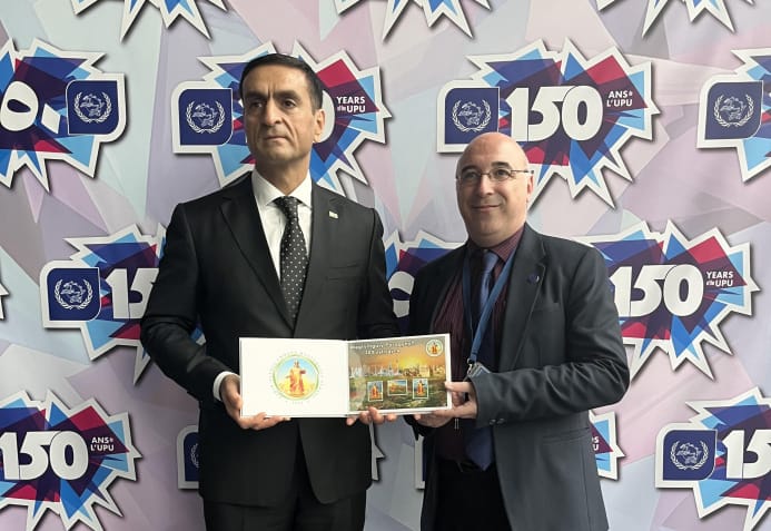 Почтовые марки, выпущенные по случаю 300-летия Махтумкули, переданы в ВПС