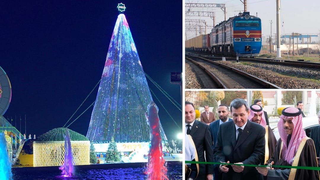 The main New Year tree of Turkmenistan is the highest in the CIS, the first container train from Uzbekistan to Europe passed through the territory of Turkmenistan, the Embassy of Saudi Arabia opened a new building in Ashgabat