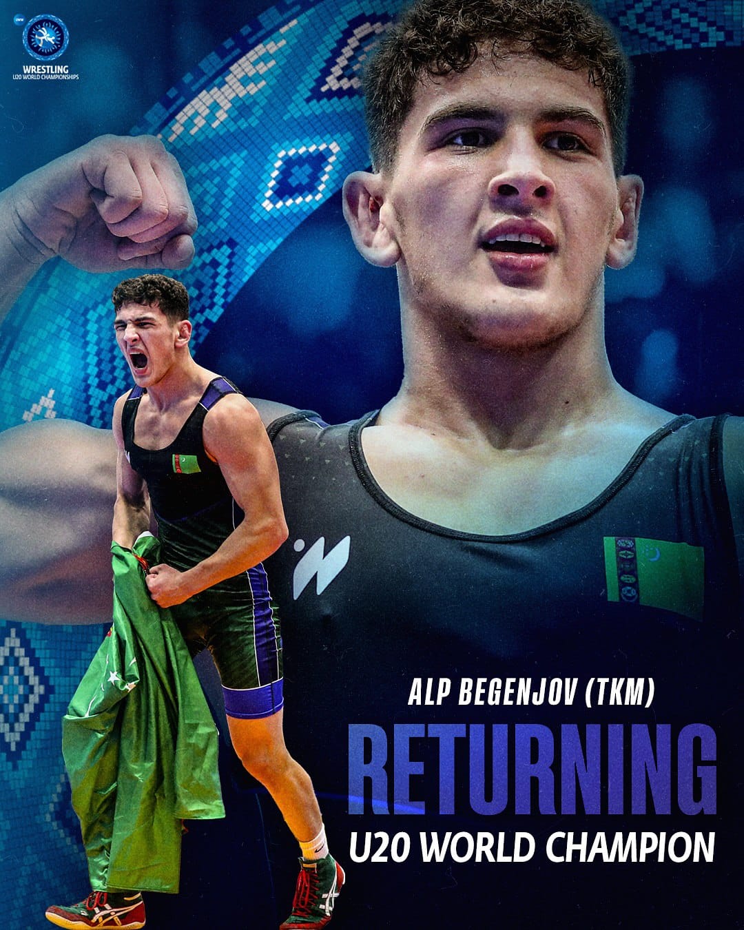 Туркменский борец Бегенджов в числе фаворитов молодежного ЧМ в Болгарии