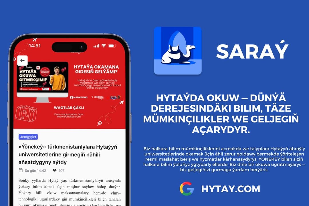 «Ýönekeý» türkmen ýaşlary üçin Hytaýyň uniwersitetleriniň gapylaryny açýar