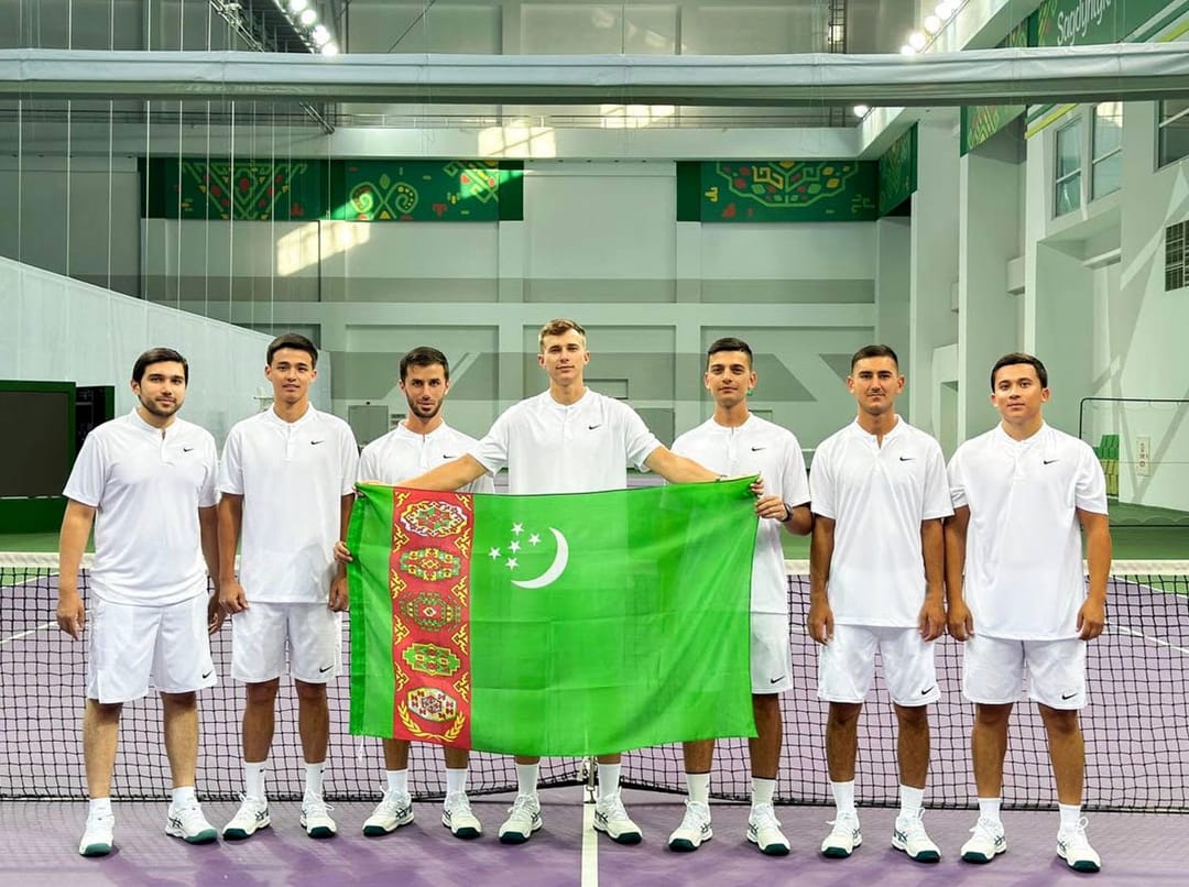 Turkmenistan national tennis team defeated Mongolia in the game of Davis Cup