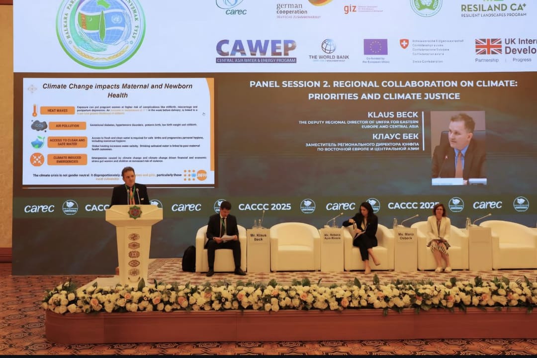 Заместитель Регионального директора ЮНФПА по Восточной Европе и ЦА посетил Туркменистан