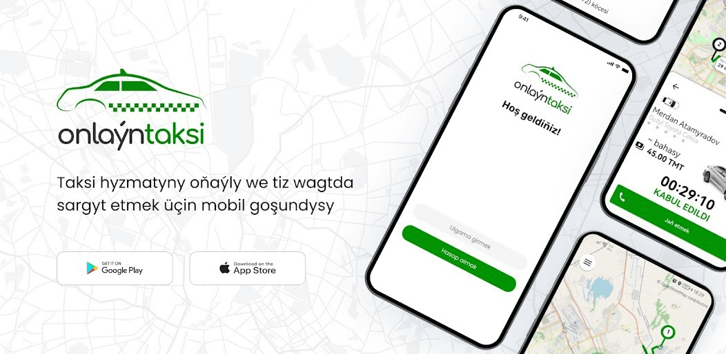 Новая версия мобильного приложения Onlaýn taksi стала доступна для пользователей iOS