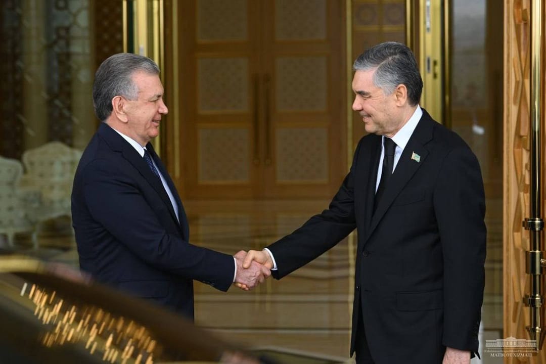 Şawkat Mirziýoýew Gurbanguly Berdimuhamedow bilen duşuşdy