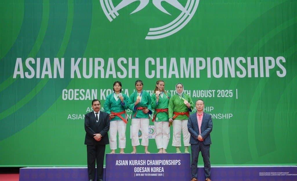 Türkmenistanyň kuraş boýunça milli ýygyndysy Aziýa çempionatynda 16 medal gazandy