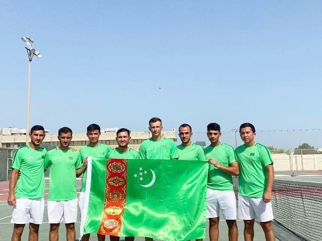 The national team of Turkmenistan reaches the playoffs at the Davis Cup zonal tournament in Bahrain
