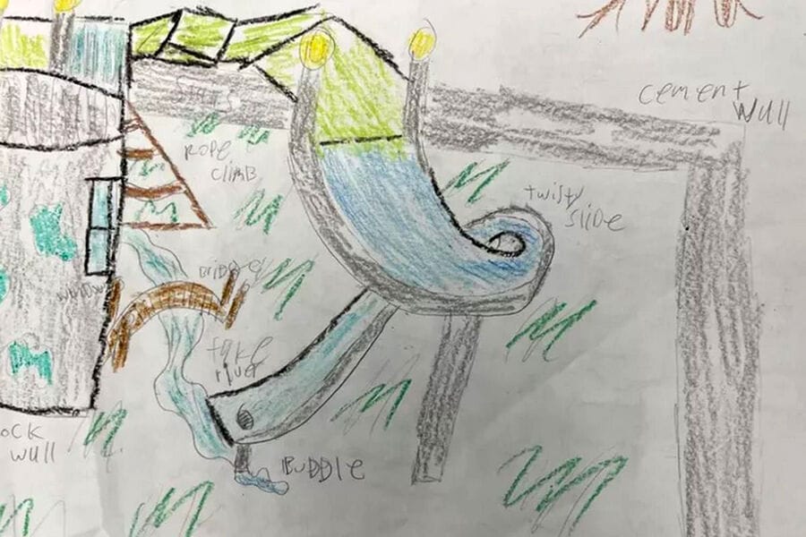 В США детскую площадку обновят по рисунку 11-летней девочки