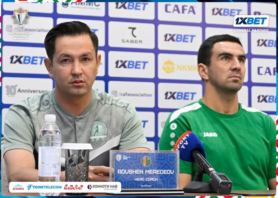 Таджикский телеканал «Футбол» покажет матч Кубка наций CAFA-2025 Кыргызстан – Туркменистан в прямом эфире