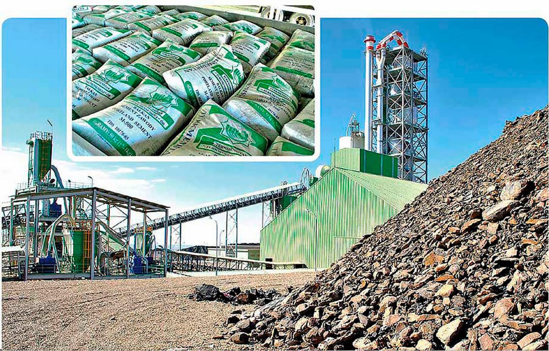 Завод на западе Туркменистана произвел 403,1 тысячи тонн цемента