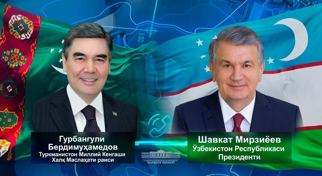 Гурбангулы Бердымухамедов и Шавкат Мирзиёев провели телефонный разговор