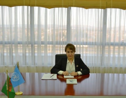 Встреча с главой ЮНЕП по Центральной Азии прошла в МИД Туркменистана