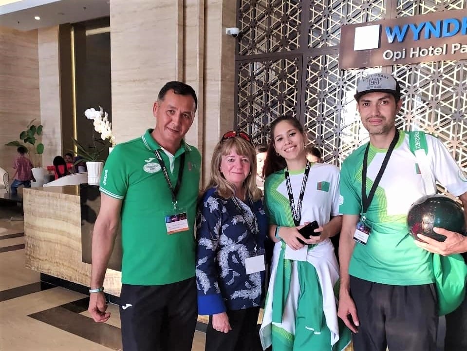 Туркменские спортсмены принимают участие в Кубке мира по боулингу в Индонезии