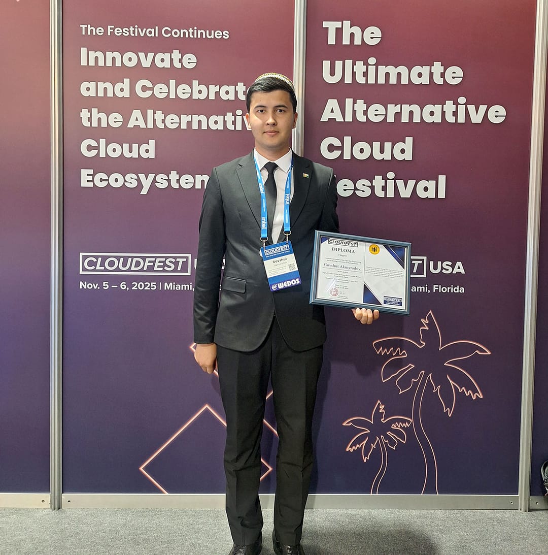 Work by a student from Turkmenistan won first place in the CloudFest 2025 competition