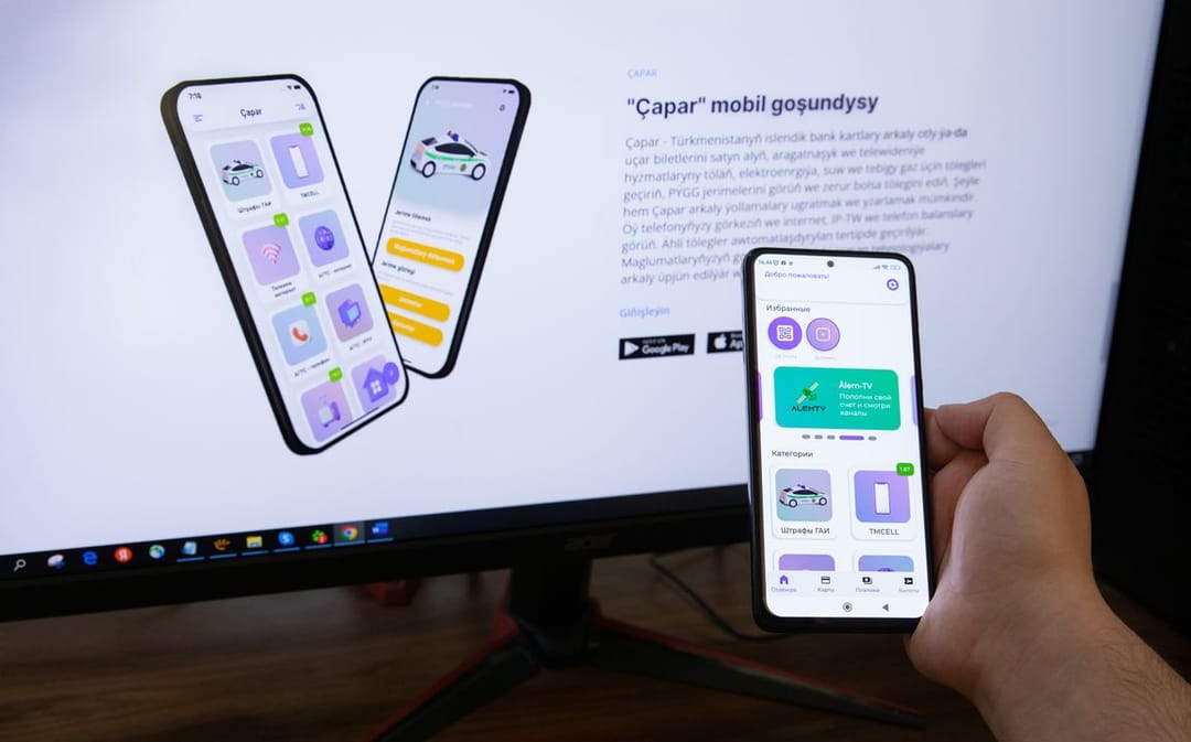 Users of the Çapar application have access to contact information of organizations from all over Turkmenistan