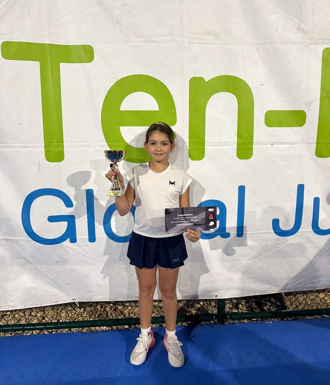 11-year-old tennis player from Turkmenistan wins international tournament in Dubai