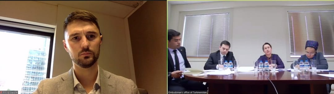 Эксперты АТФ провели онлайн-семинар для Аппарата Омбудсмена Туркменистана