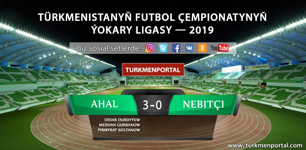 «Ахал» разгромил «Небитчи» и вышел в лидеры чемпионата Туркменистана по футболу