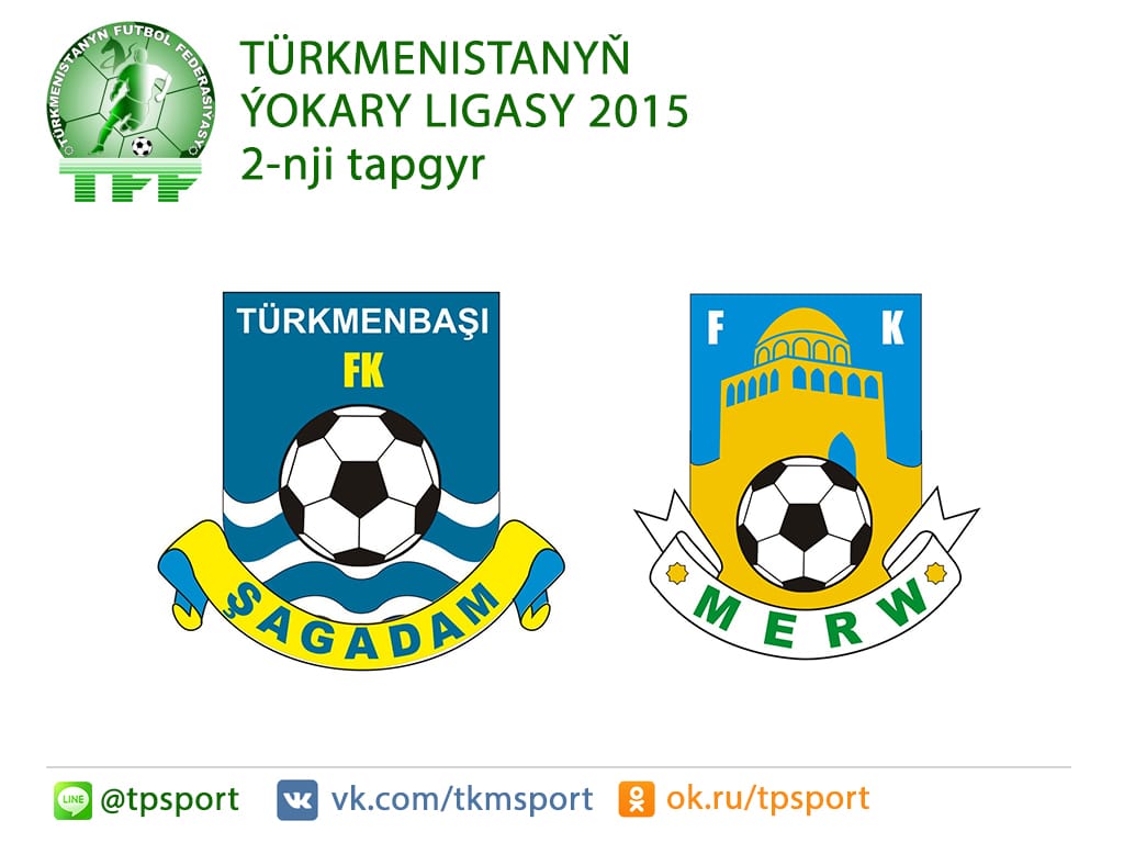 Ýurdumyzyň futbol çempionatynda “Şagadam” bilen “Merw” öňe saýlandy