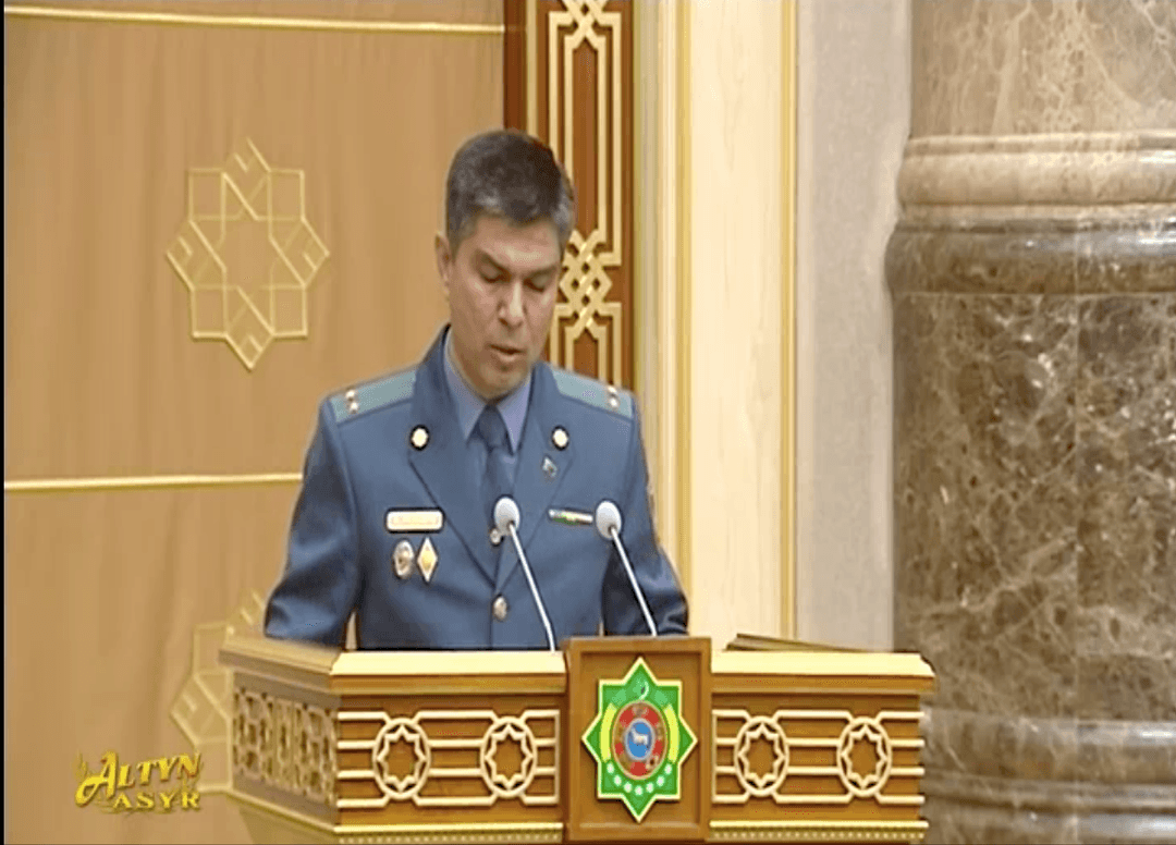 Türkmenistanyň Içeri işler ministrligine täze ýolbaşçy bellenildi