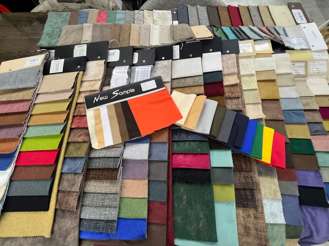 Şa Nur store in Ashgabat: wide selection of upholstery fabrics and furniture accessories