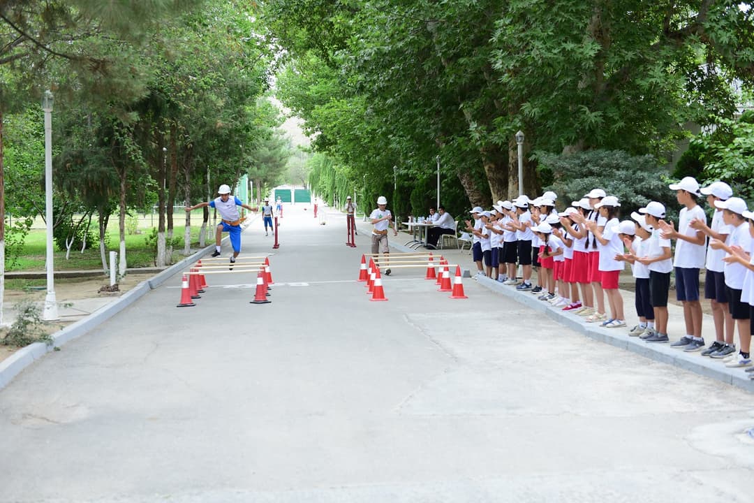 14 команд приняли участие в соревнованиях юных пожарных в Туркменистане