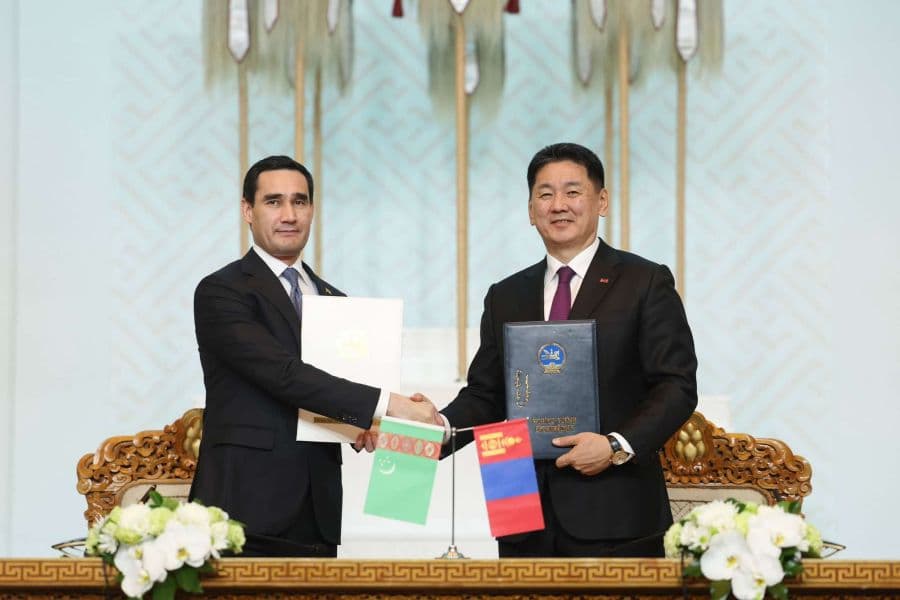 Türkmenistan Cumhurbaşkanı'nın Moğolistan ziyareti sonrasında 14 anlaşma imzalandı