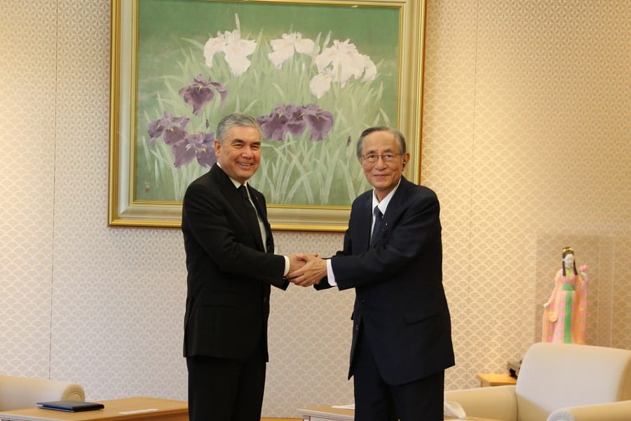 Gurbanguly Berdimuhamedow Ýaponiýanyň Wekiller palatasynyň başlygy bilen duşuşdy