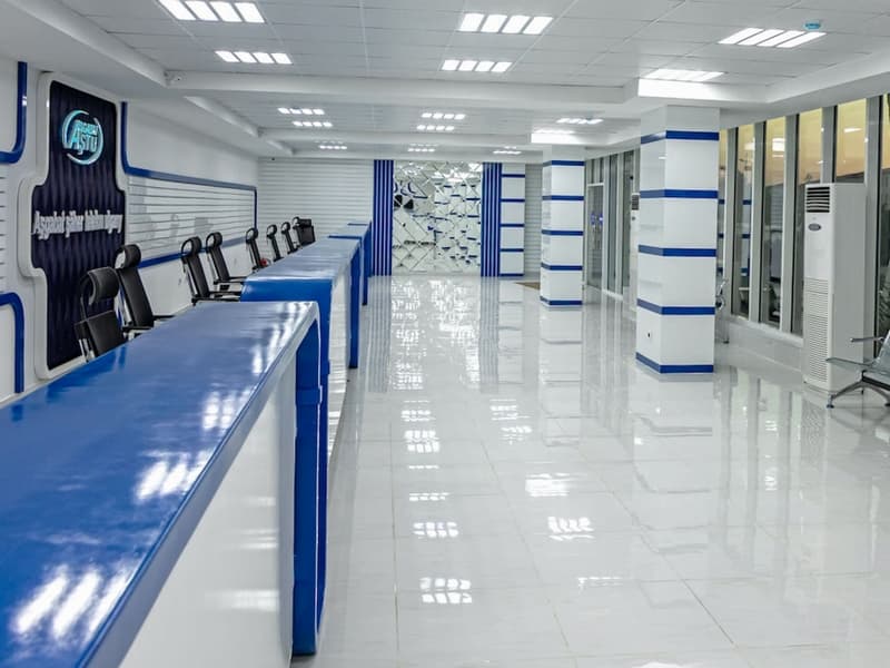 АГТС обновила дизайн своего центрального офиса в Ашхабаде