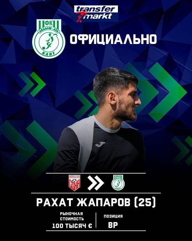 Туркменский вратарь Джапаров вернулся в чемпионат Кыргызстана по футболу