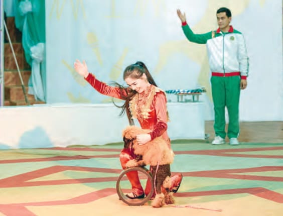 Graduates of the creative university of Turkmenistan showed a circus performance in the “Chapiteau”