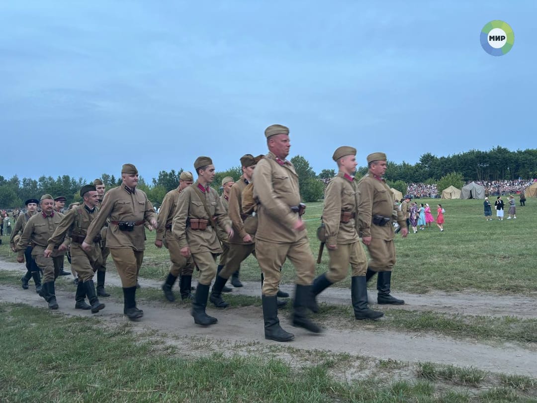 In the Brest Fortress, reenactors recreated the first battles of the Great Patriotic War and the defense of the citadel