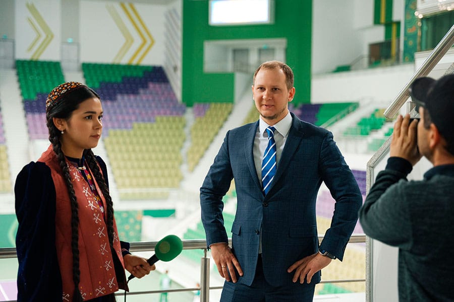 Asya Tenis Federasyonu başkanı, Aşkabat’ın Olimpiyat köyündeki tenis merkezini dünyanın en iyilerinden biri olarak görüyor