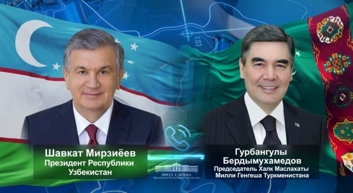 Гурбангулы Бердымухамедов переговорил по телефону с Президентом Узбекистана