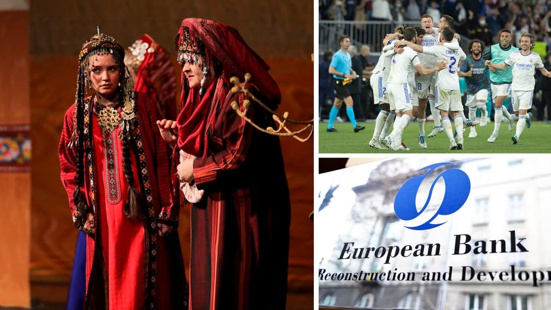 The EBRD in Turkmenistan opened a vacancy, Ashgabat theatres announced schedule for May beginning, a submission of applications for a festival of science, innovation and creativity, “Real” made it to the final match and other news