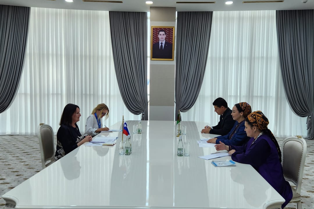 Mejlisiň Başlygy Sloweniýanyň Türkmenistandaky ilçisi bilen duşuşdy