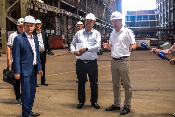 Делегация Туркменистана посетила центр судостроения и судоремонта в РФ