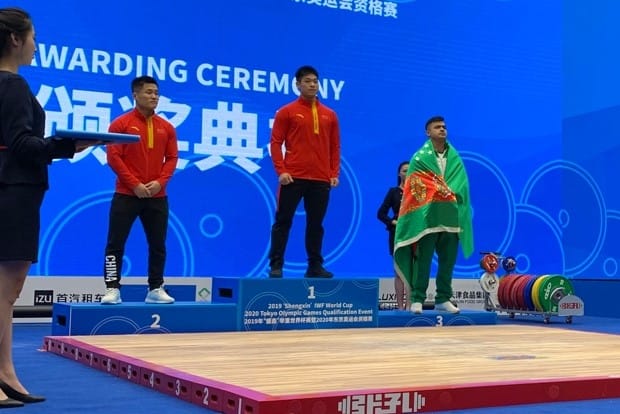 Реджепбай Реджепов из Туркменистана завоевал «бронзу» на Кубке мира IWF в Китае