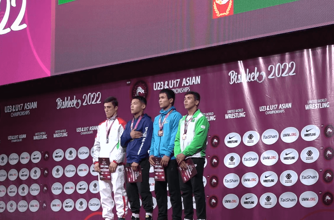 Kakabay Kakabayev won a bronze medal in Greco-Roman wrestling at the Asian Cadet Championship