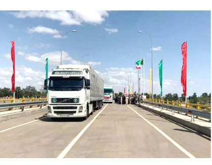 На туркмено-иранской границе построен автомобильный мост через реку Теджен