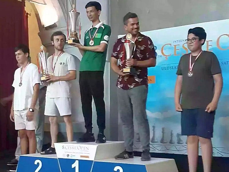 Turkmen chess player Atabaev won at the International tournament Çeşme Open in Izmir