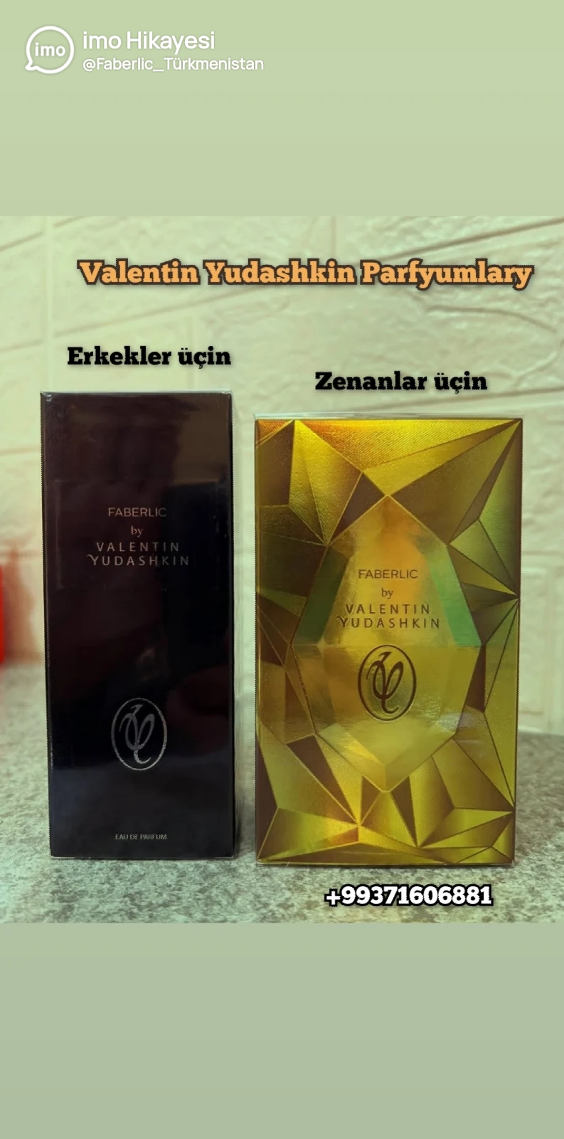 Valentin Yudashkin parfýumlary Faberlic Turkmenistan Фаберлик